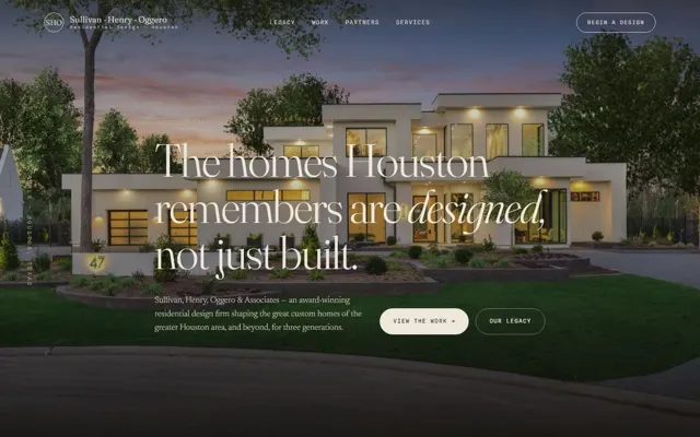 Sullivan Henry Oggero homepage concept