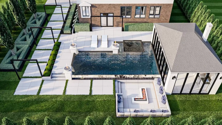 Pool 3d rendering